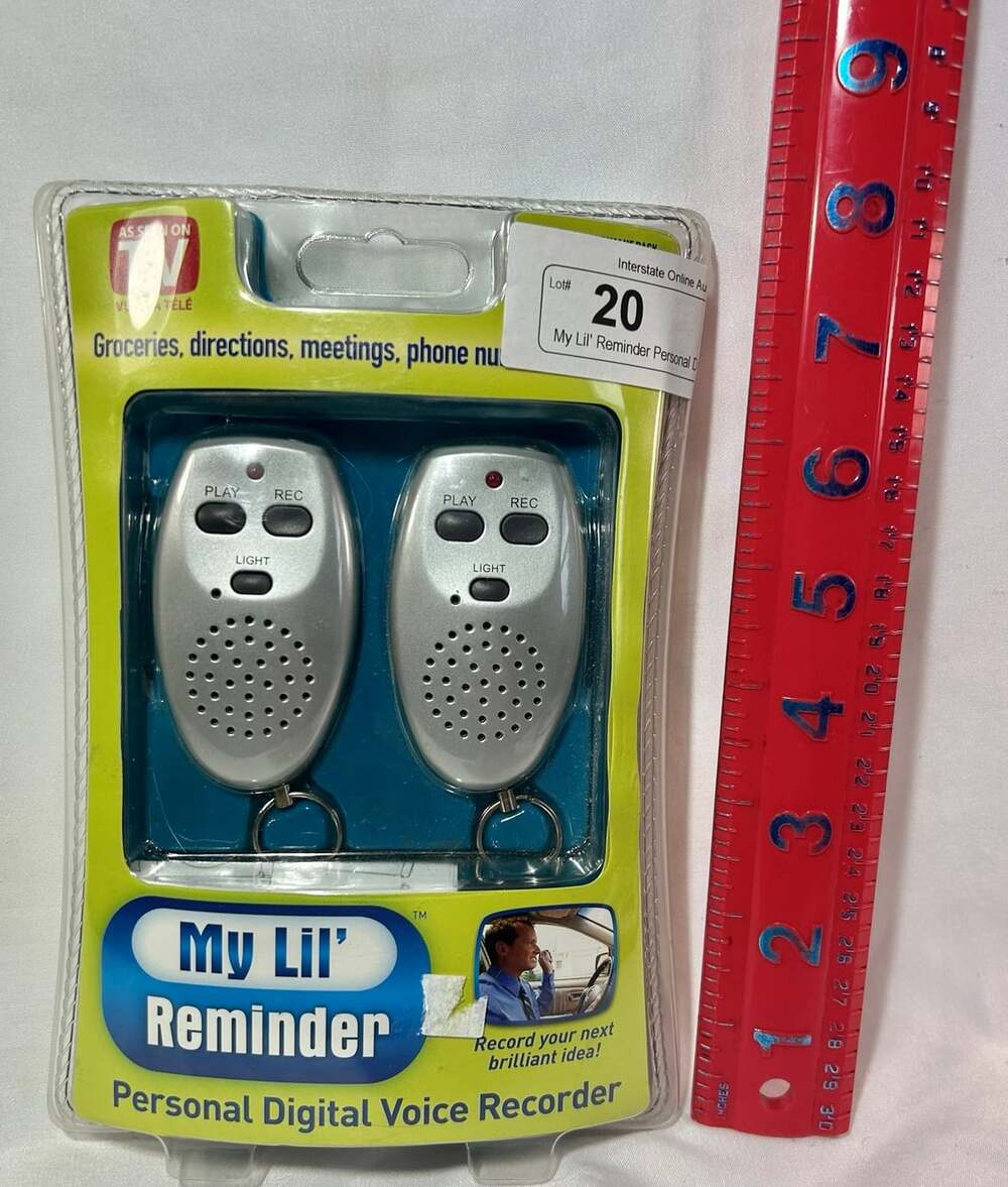 My Lil' Reminder Personal Digital Voice Recorder LED Flashlight 2 Pack NIB
